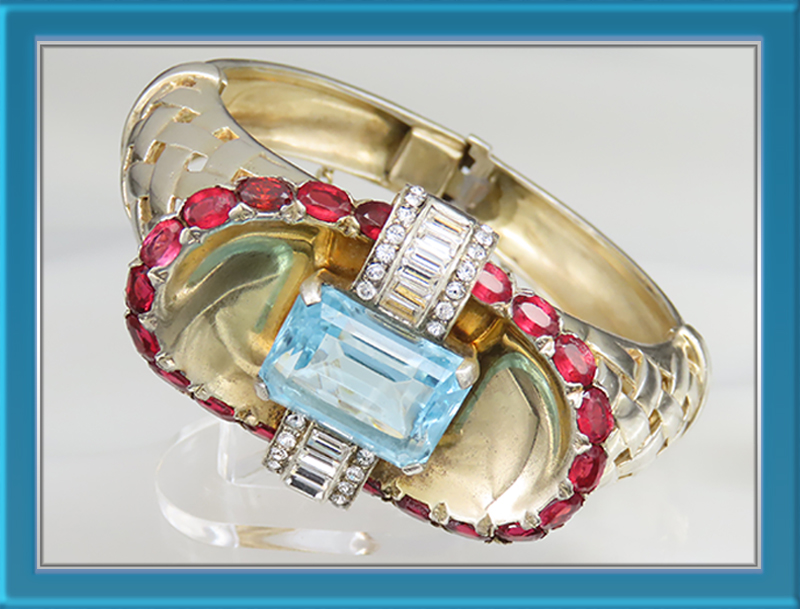Mazer-Cuff-Basket-Weave-Bracelet-with-Aquamarine-Center