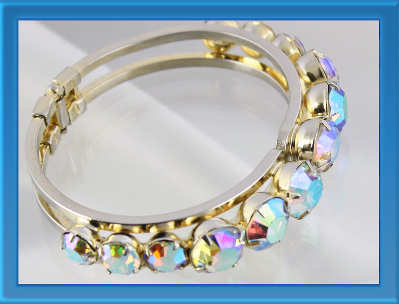 Park Lane Pastel AB Rhinestone Clamper Bracelet