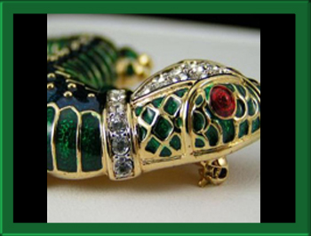 Kenneth J Lane Chameleon Enamel Brooch